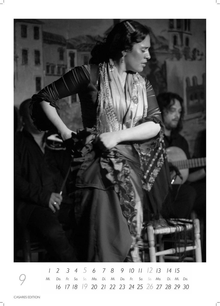 Weitere Ansicht: Flamenco schwarz-weiss Kalender 2027 - Wandkalender | Fotokalender | Tanzkalender| Spanien 42x59cm - . mit eindrucksvollen Flamenco-Fotos, Tanz & Musik - Für Fans spanischer Kultur & Andalusien. | H. W. Schawe