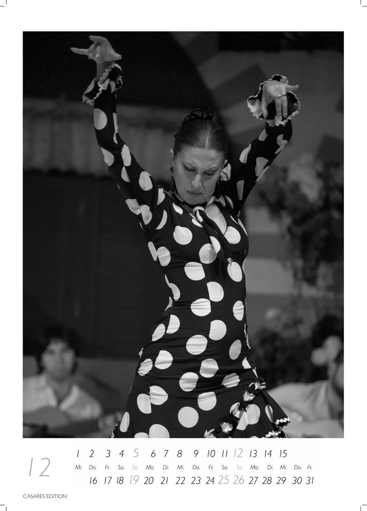 Weitere Ansicht: Flamenco schwarz-weiss Kalender 2027 - Wandkalender | Fotokalender | Tanzkalender| Spanien 42x59cm - . mit eindrucksvollen Flamenco-Fotos, Tanz & Musik - Für Fans spanischer Kultur & Andalusien. | H. W. Schawe