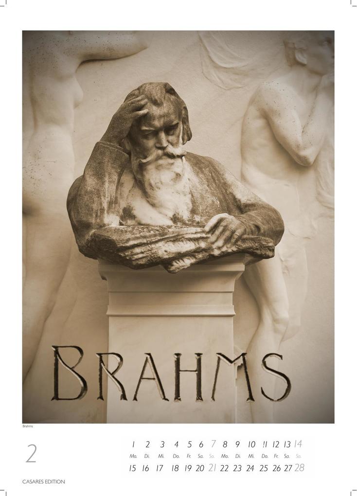 Weitere Ansicht: Komponisten Kalender 2027 - Musik-Kalender 21x29cm - Klassische Komponisten mit 12 Künstlerporträts