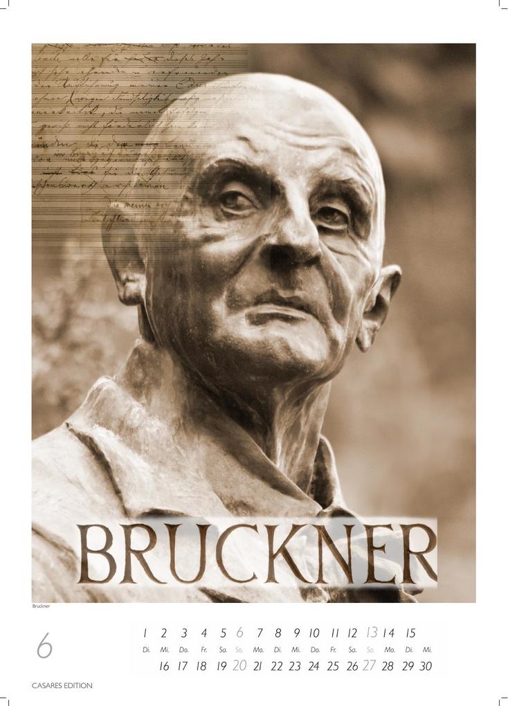 Weitere Ansicht: Komponisten Kalender 2027 - Musik-Kalender 21x29cm - Klassische Komponisten mit 12 Künstlerporträts