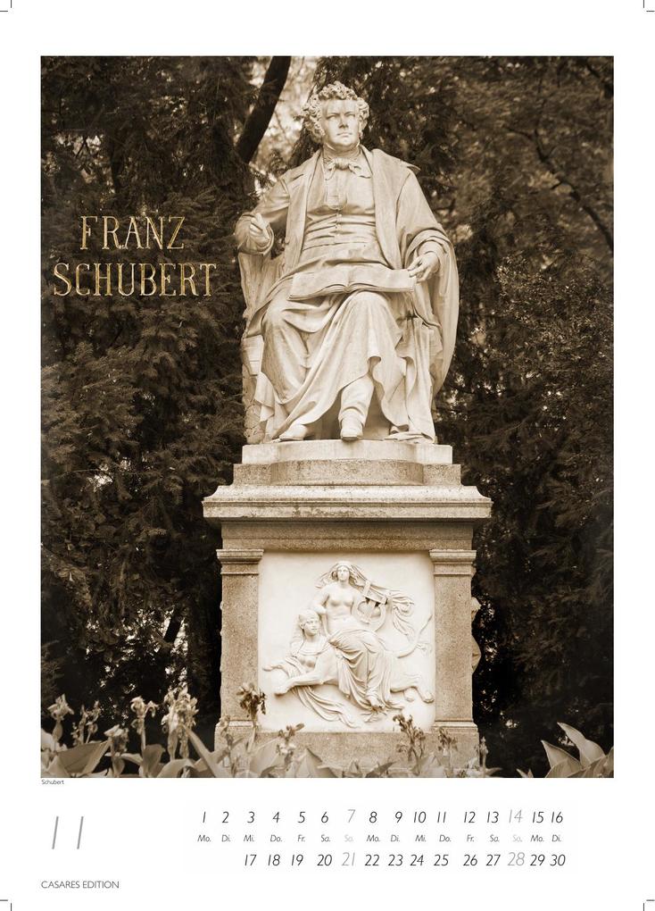 Weitere Ansicht: Komponisten Kalender 2027 - Musik-Kalender 21x29cm - Klassische Komponisten mit 12 Künstlerporträts