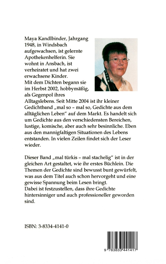 Weitere Ansicht: mal türkis - mal stachelig | Maya Kandlbinder