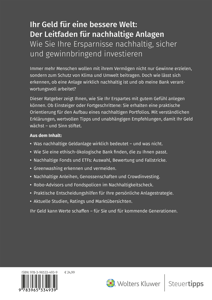 Weitere Ansicht: Ihr Geld für eine bessere Welt: Der Leitfaden für nachhaltige Anlagen | Thomas Öchsner
