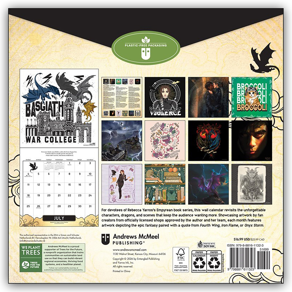 Weitere Ansicht: Fourth Wing - Flammengeküsst 2027 - Wandkalender | Andrews McMeel Publisher