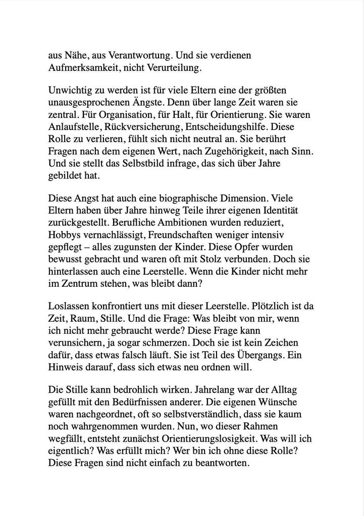 Weitere Ansicht: LEBEN MIT ERWACHSENEN KINDERN | Ulrike Brandt