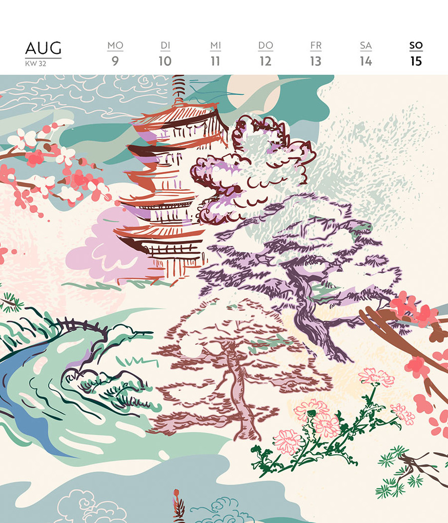 Weitere Ansicht: Origami-Wochenkalender 2027