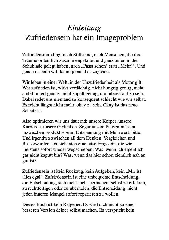 Weitere Ansicht: DER HEIE SCHEI VOM ZUFRIEDENSEIN | Julia Weber
