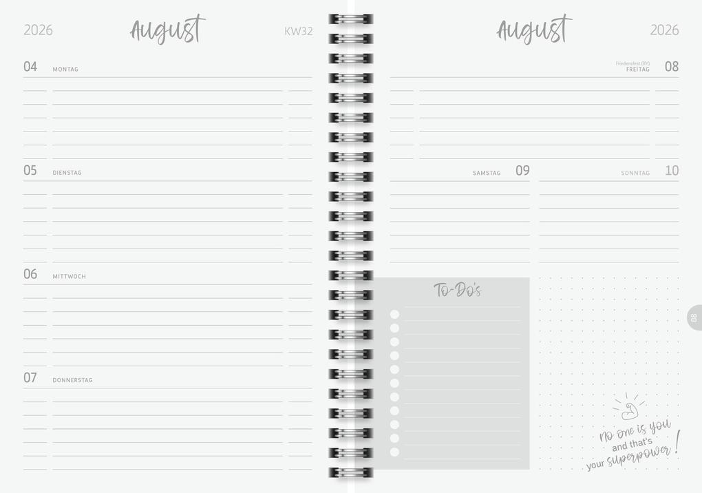 Weitere Ansicht: Schülerkalender Style 2026/2027 "Shadow" | A5, Kunststoff