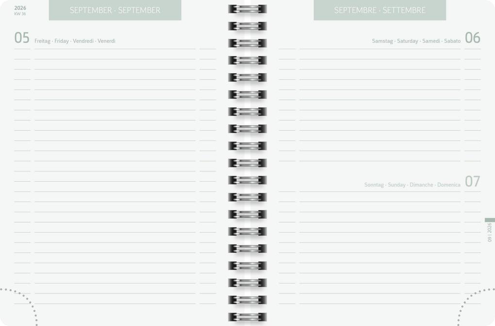 Weitere Ansicht: Schülerkalender 2026/2027 "Hearts" | A6, Kunststoff