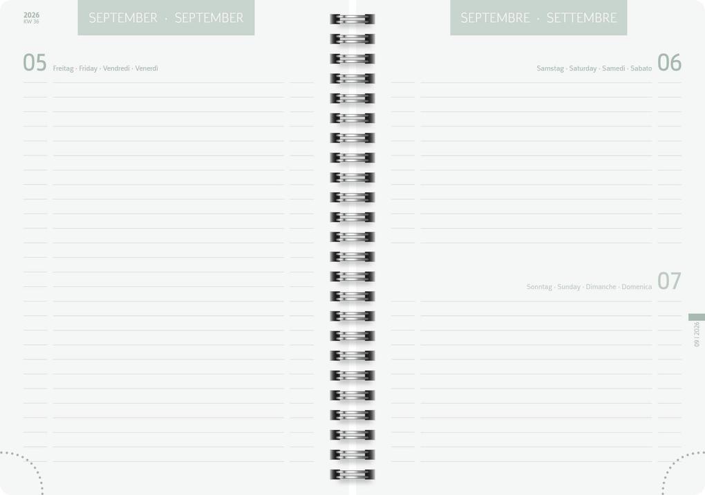 Weitere Ansicht: Schülerkalender 2026/2027 "Daisy" | A5, Kunststoff
