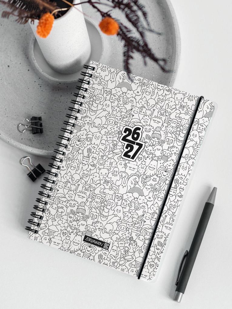 Weitere Ansicht: Schülerkalender 2026/2027 "ZENart" | A6, Kunststoff