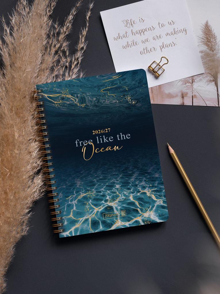 Weitere Ansicht: Schülerkalender Style 2026/2027 "Ocean" | A5, Kunststoff