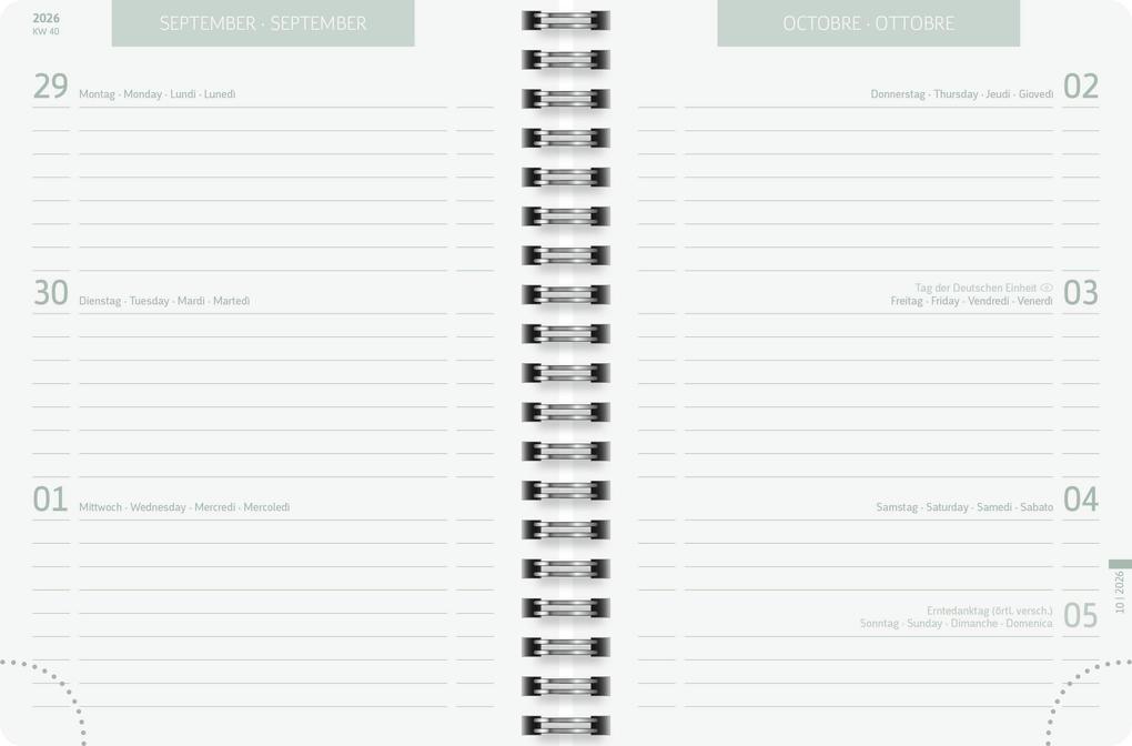 Weitere Ansicht: Schülerkalender 2026/2027 "Hearts" | A6, Kunststoff