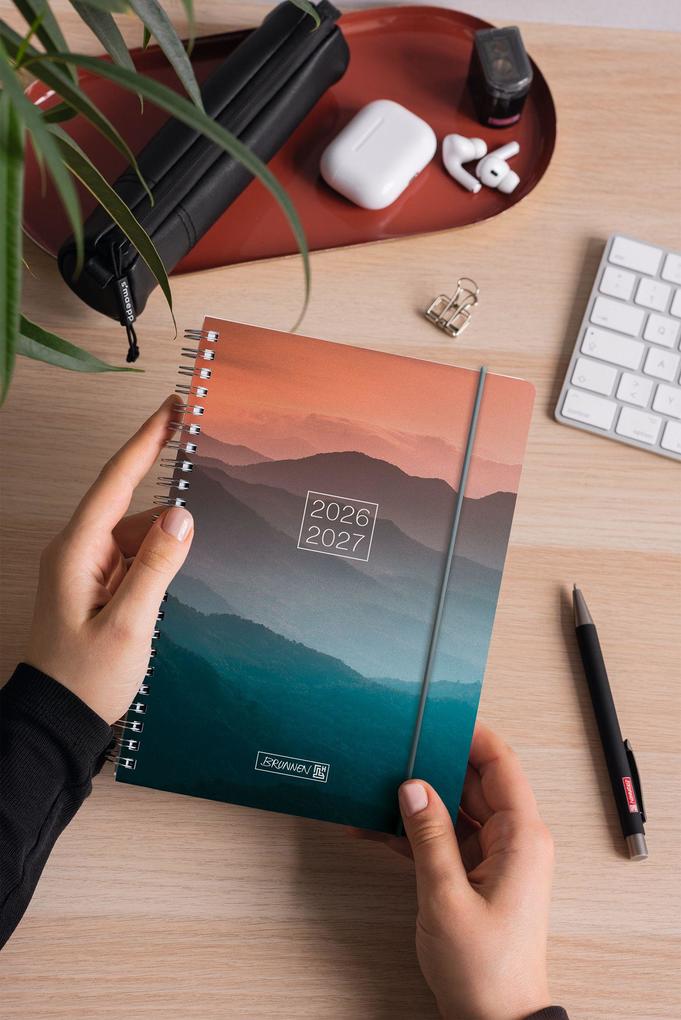 Weitere Ansicht: Schülerkalender 2026/2027 "Misty Sunset" | A5, Kunststoff