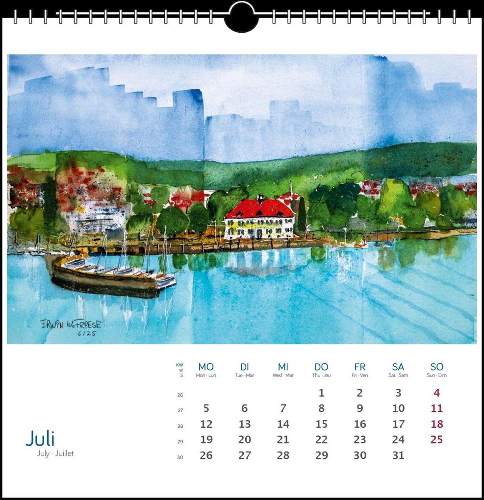 Weitere Ansicht: Bodensee Aquarell 2027