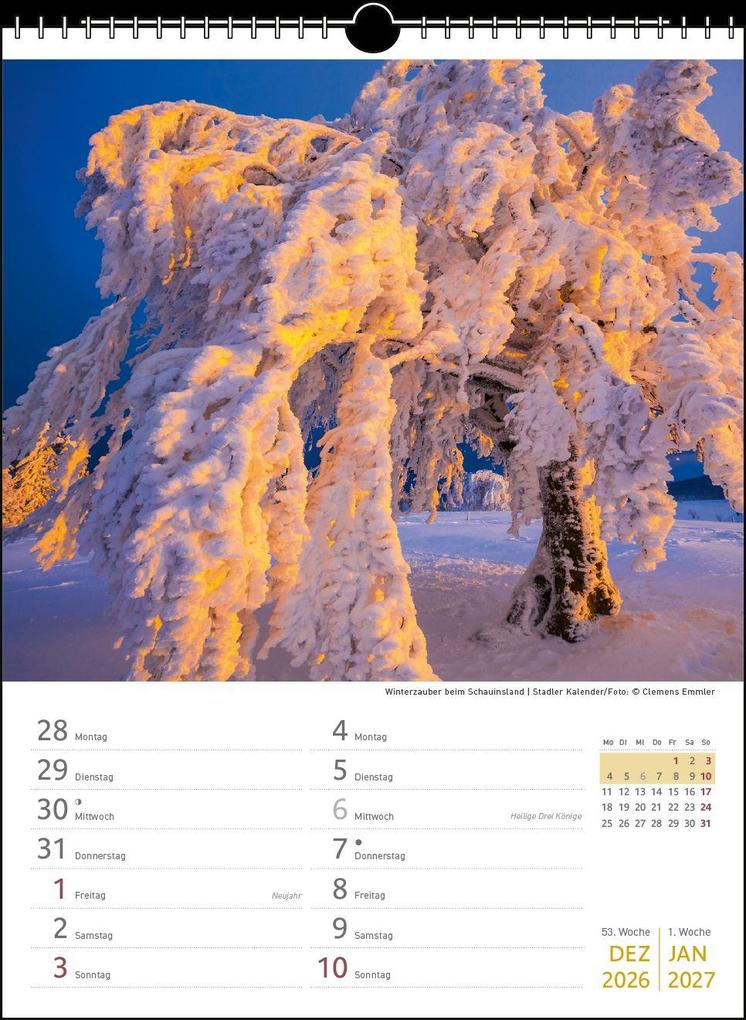 Weitere Ansicht: Zwei-Wochenplaner Schwarzwald 2027