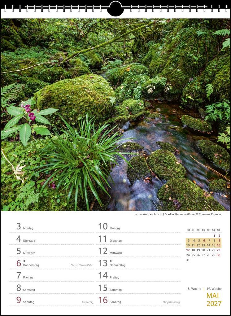 Weitere Ansicht: Zwei-Wochenplaner Schwarzwald 2027