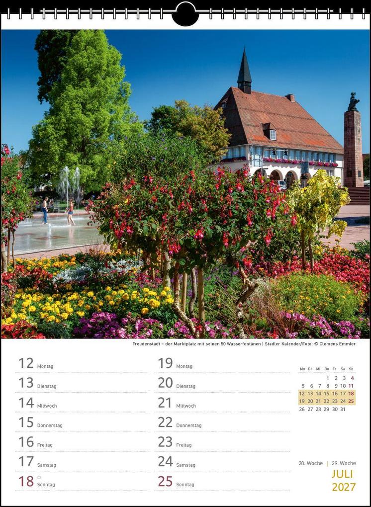 Weitere Ansicht: Zwei-Wochenplaner Schwarzwald 2027