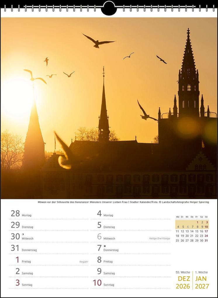 Weitere Ansicht: Zwei-Wochenplaner Bodensee 2027
