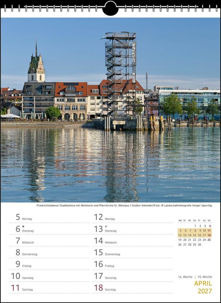 Weitere Ansicht: Zwei-Wochenplaner Bodensee 2027