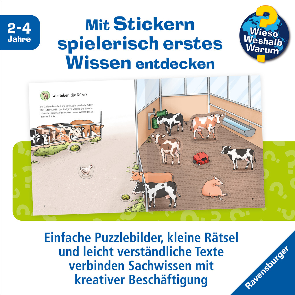 Weitere Ansicht: Wieso? Weshalb? Warum? junior Stickerheft - Bauernhof