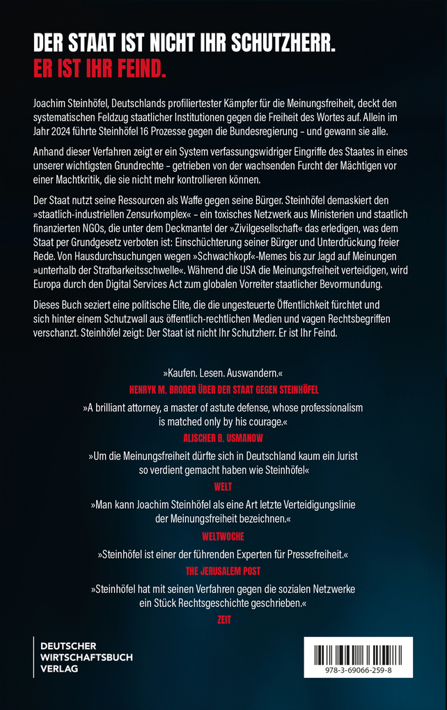 Weitere Ansicht: Der Staat gegen Steinhöfel | Joachim Steinhöfel