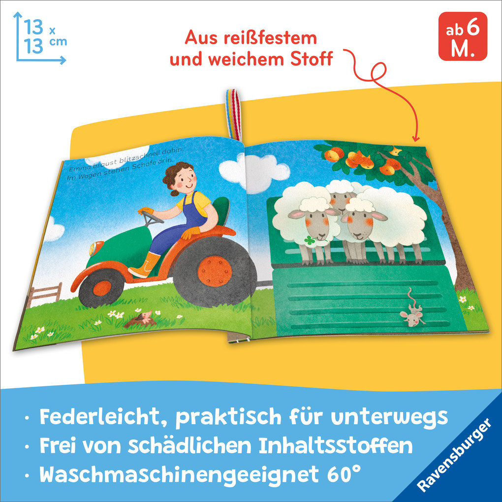 Weitere Ansicht: Mein Knuddel-Knautsch-Buch: Mein Bauernhof | Sandra Grimm