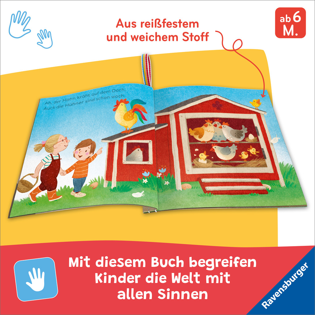 Weitere Ansicht: Mein Knuddel-Knautsch-Buch: Mein Bauernhof | Sandra Grimm