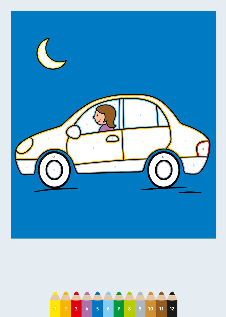 Weitere Ansicht: My first CreArt Malen nach Zahlen ab 3 - Fahrzeuge