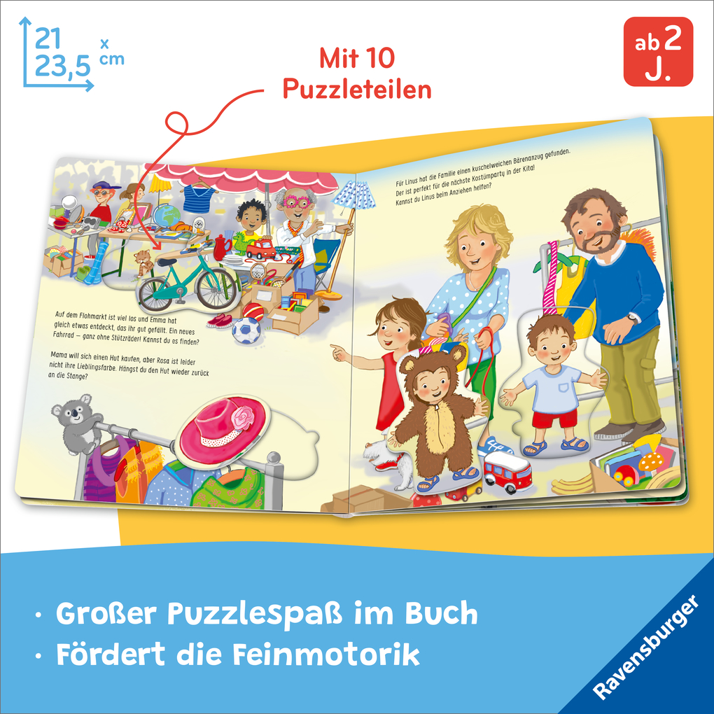 Weitere Ansicht: Mein großes Puzzle-Spielbuch - Wir kaufen ein | Mila Rulff