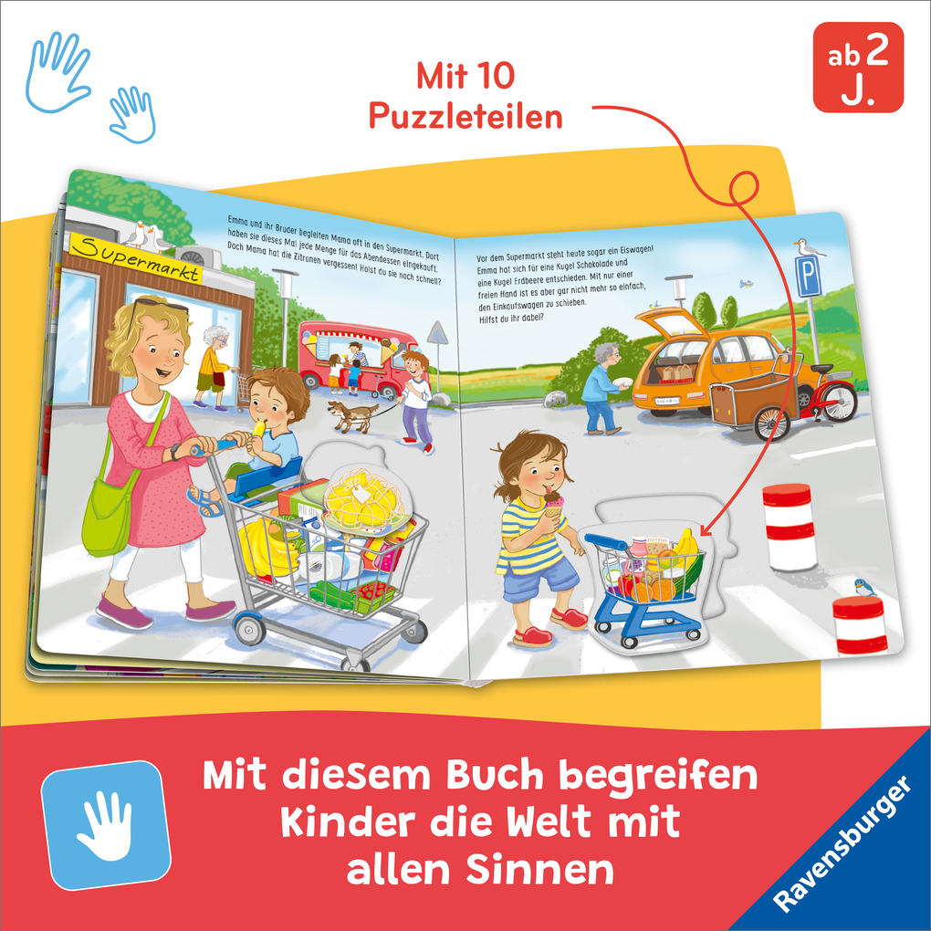 Weitere Ansicht: Mein großes Puzzle-Spielbuch - Wir kaufen ein | Mila Rulff