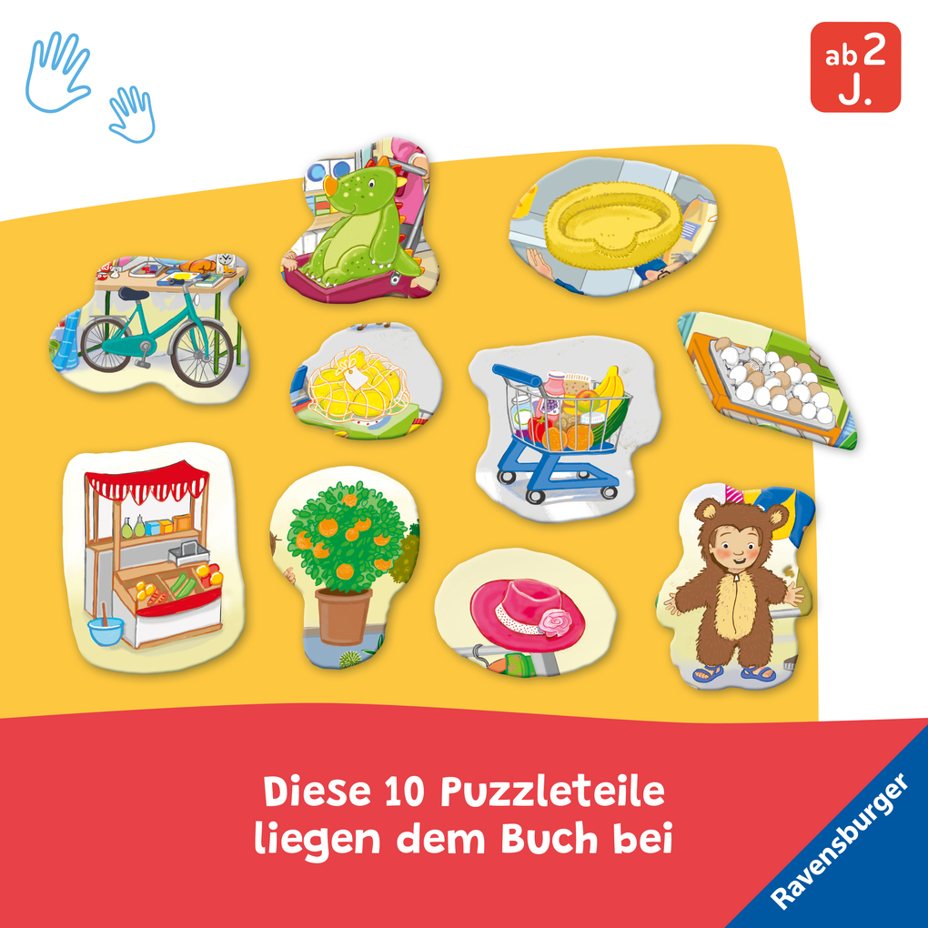 Weitere Ansicht: Mein großes Puzzle-Spielbuch - Wir kaufen ein | Mila Rulff