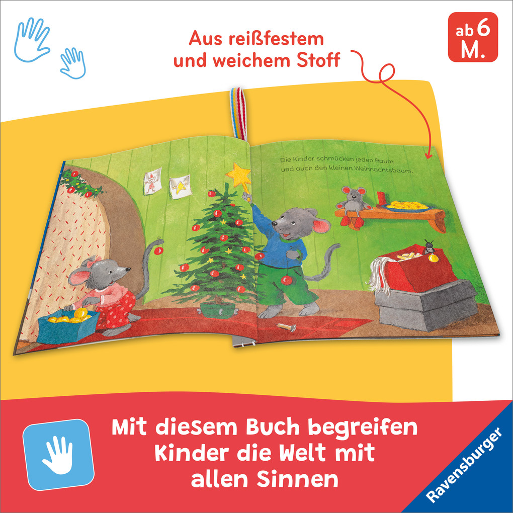 Weitere Ansicht: Mein Knuddel-Knautsch-Buch: Frohe Weihnachten! | Sandra Grimm