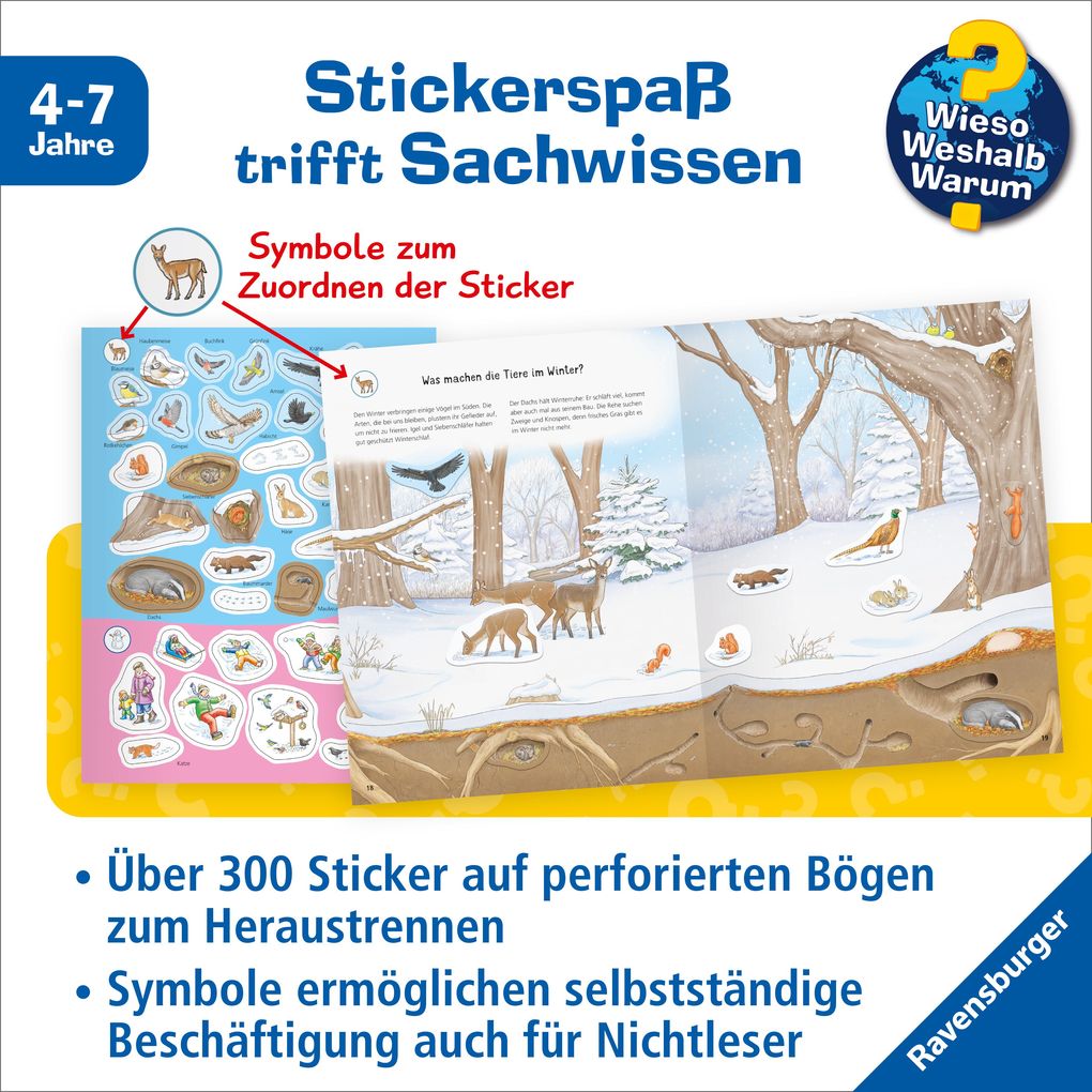 Weitere Ansicht: Wieso? Weshalb? Warum? Stickerheft - Jahreszeiten