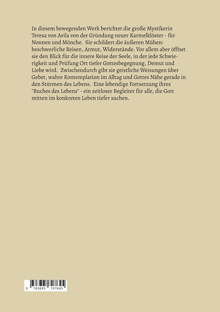 Weitere Ansicht: Das Buch der Klosterstiftungen | Teresa von Avila