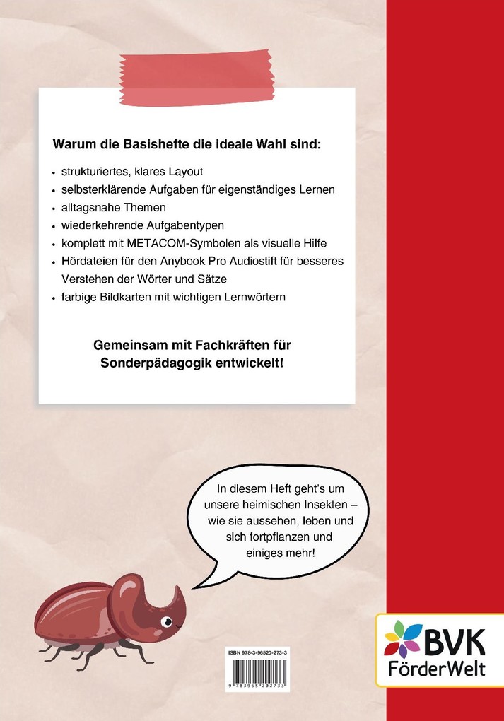 Weitere Ansicht: Basisheft Insekten | Elias Novak