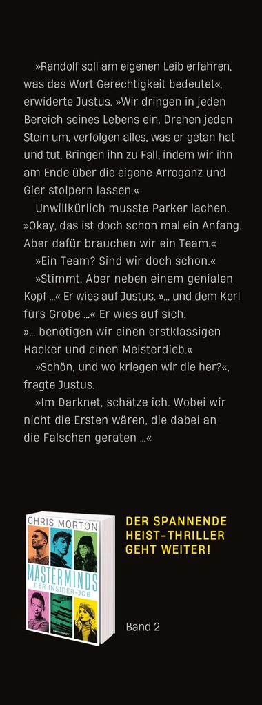 Weitere Ansicht: Masterminds, Band 1 - Der Darknet-Köder | Chris Morton