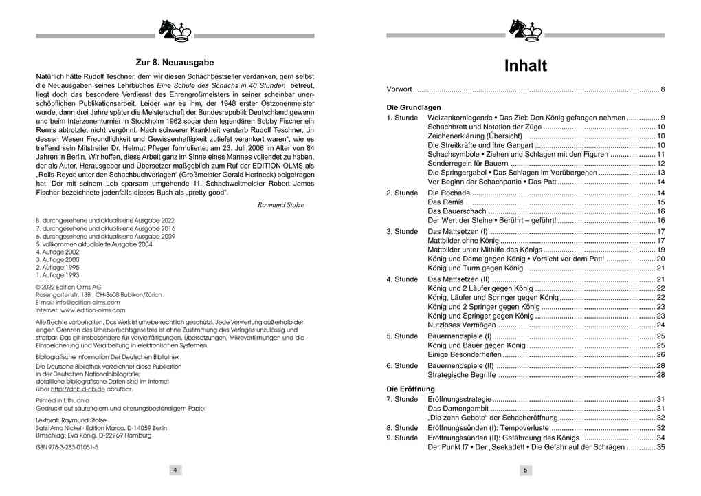 Weitere Ansicht: Schach in 40 Stunden | Rudolf Teschner