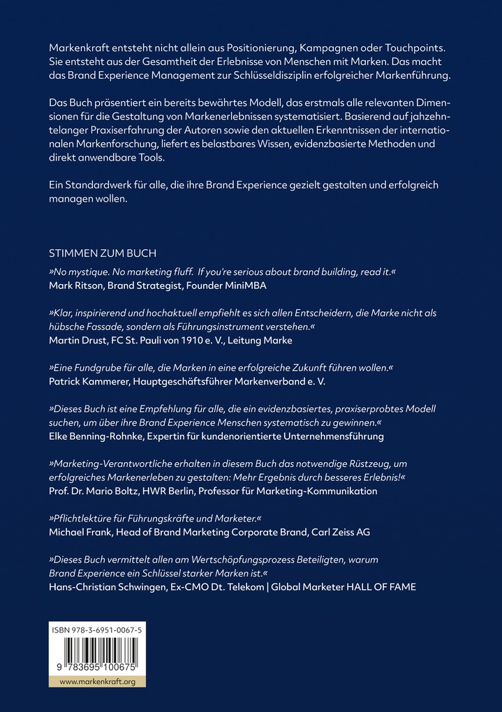 Weitere Ansicht: Markenkraft durch Brand Experience | Uwe Munzinger, Olaf Hartmann