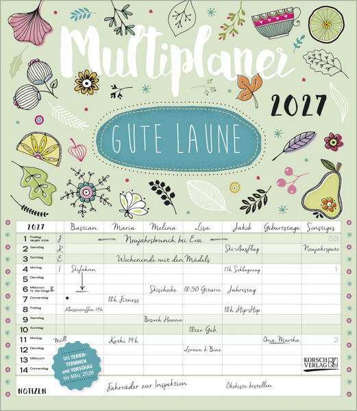 Produktbild: Multiplaner - Gute Laune 2027