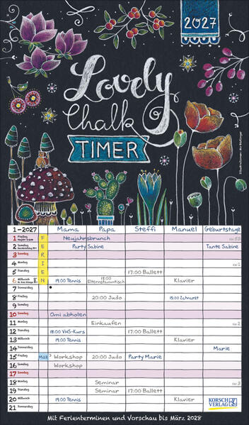 Produktbild: Lovely Chalk Timer 2027