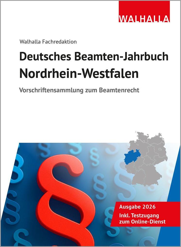 Produktbild: Deutsches Beamten-Jahrbuch Nordrhein-Westfalen 2026 | Walhalla Fachredaktion