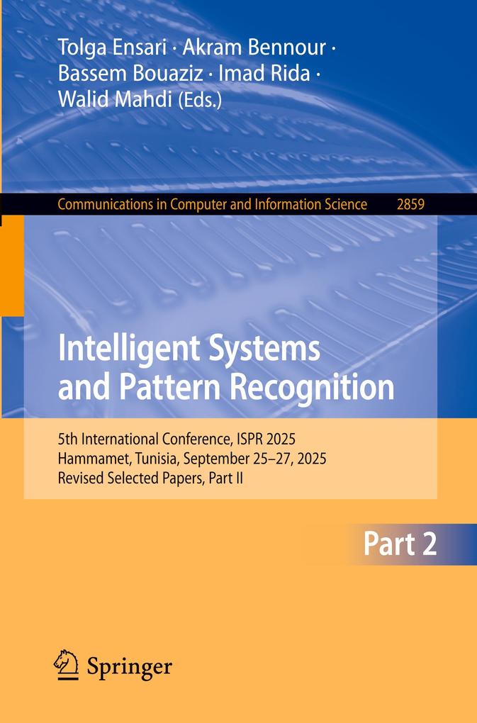 Produktbild: Intelligent Systems and Pattern Recognition