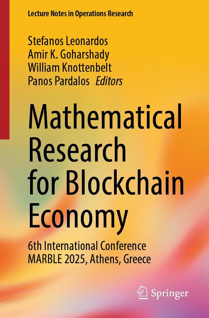 Produktbild: Mathematical Research for Blockchain Economy