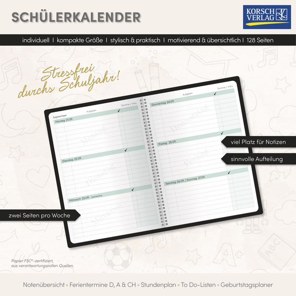 Weitere Ansicht: Schülerkalender Am besten 2026/2027