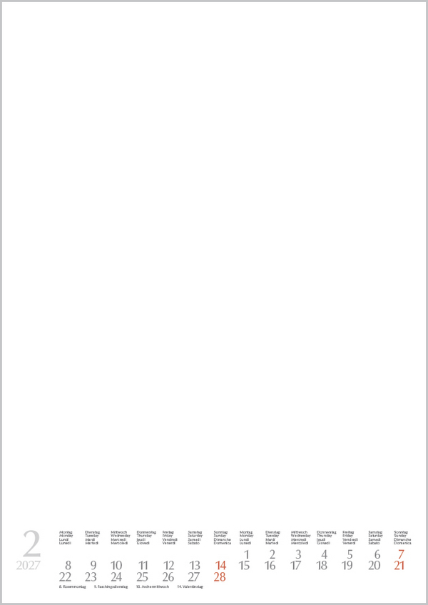 Weitere Ansicht: Foto-Malen-Basteln Bastelkalender A4 weiß 2027