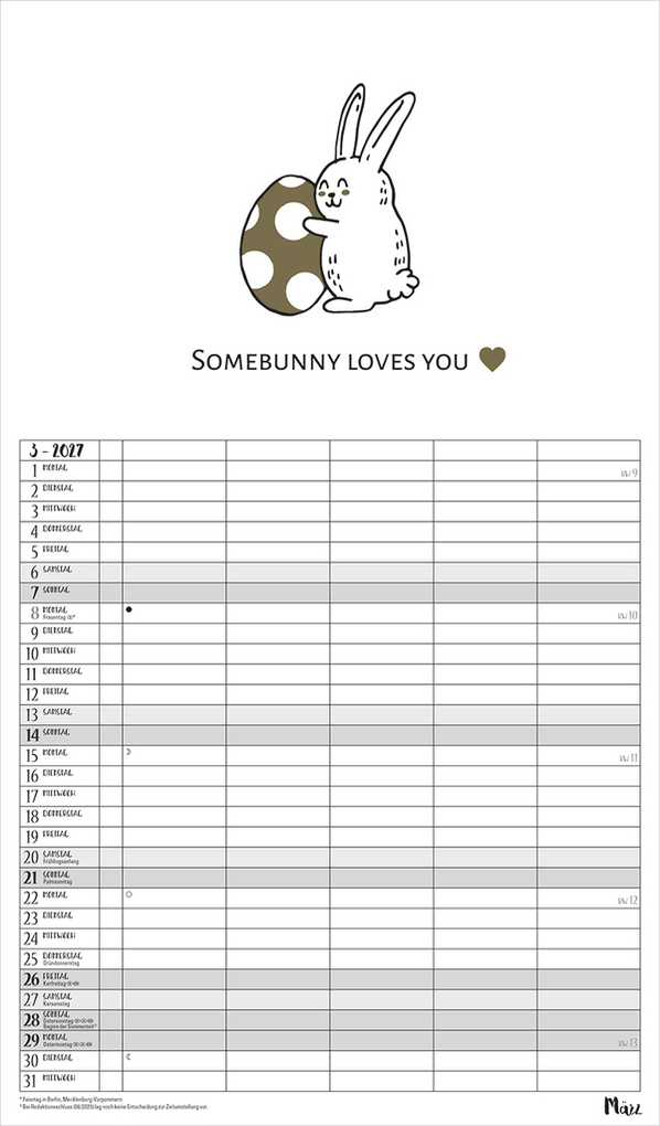 Weitere Ansicht: Visual Words Familienplaner 2027