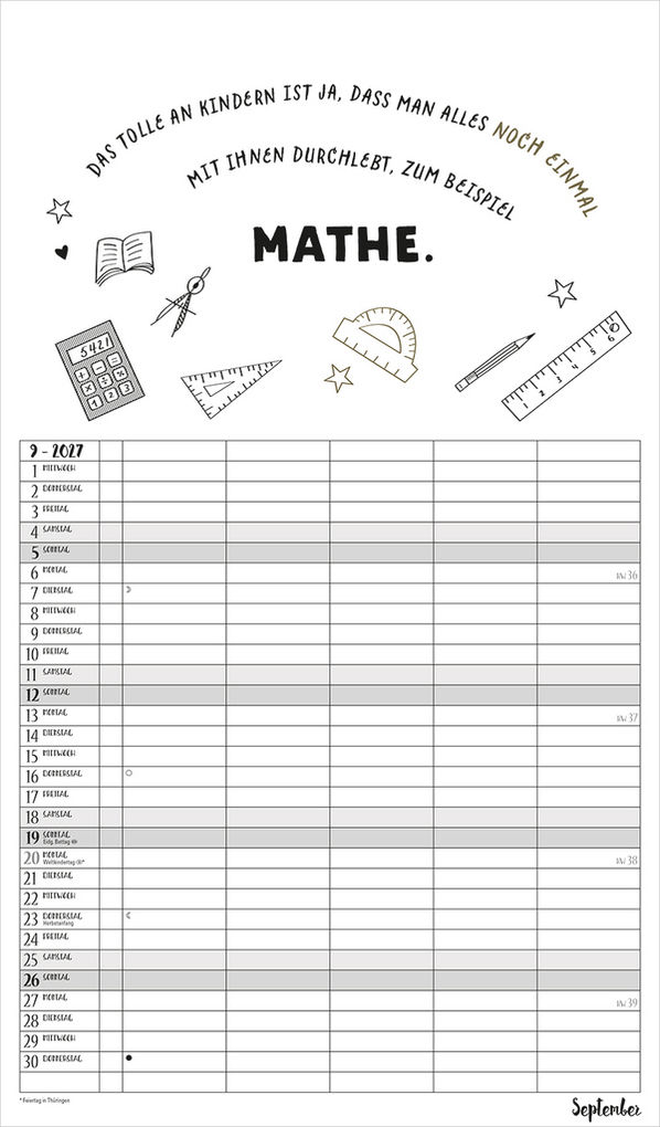 Weitere Ansicht: Visual Words Familienplaner 2027