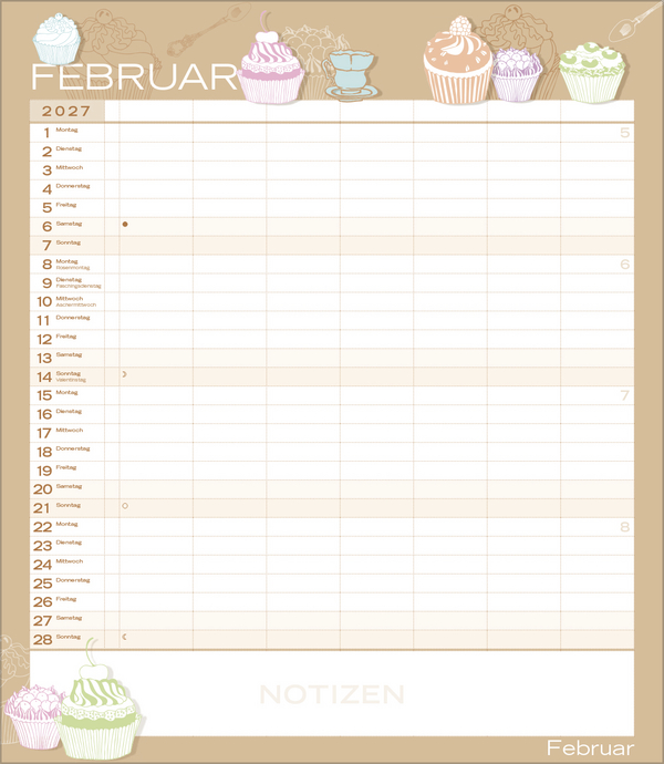 Weitere Ansicht: Multiplaner - Colour your time 2027