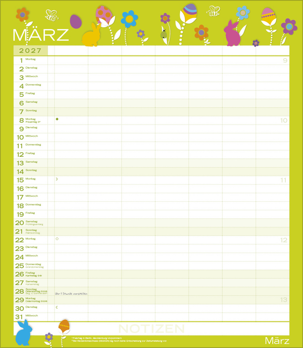 Weitere Ansicht: Multiplaner - Colour your time 2027